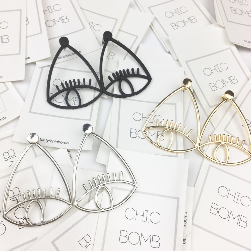 Statement EYE earrings - Picture 6 of 6
